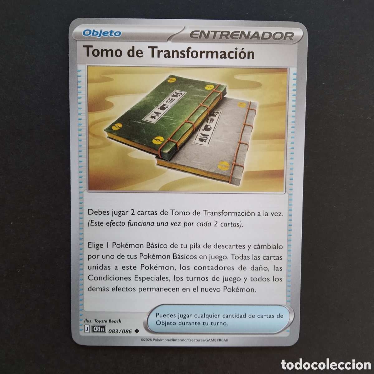 Trading cards: CARTA TCG - N&ordm; 083 - TOMO DE TRANSFORMACI&Oacute;N - CAOS CRECIENTE - POK&Eacute;MON - EN ESPA&Ntilde;OL