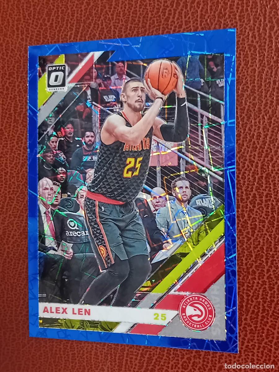 Trading cards: Card 32 Alex Len Donruss Optic 2019-20 Laser Blue Velocity Prizm Parallel