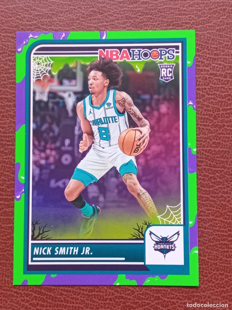 Trading cards: Rookie Card 31 Nick Smith Jr NBA Haunted Hoops 2023-24 Slime Parallel