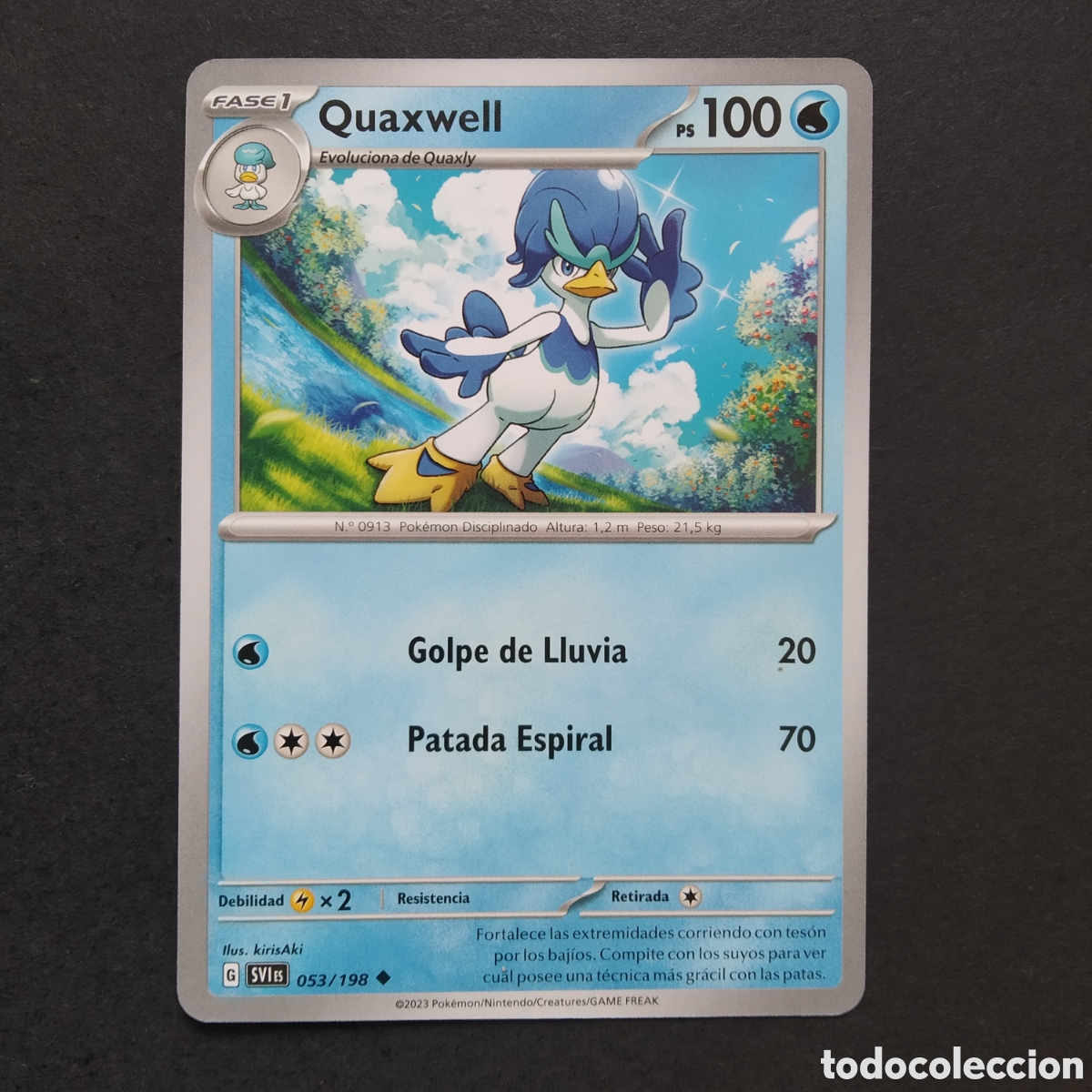 Trading cards: CARTA TCG - N&ordm; 053 - QUAXWELL - ESCARLATA Y P&Uacute;RPURA - POK&Eacute;MON - EN ESPA&Ntilde;OL