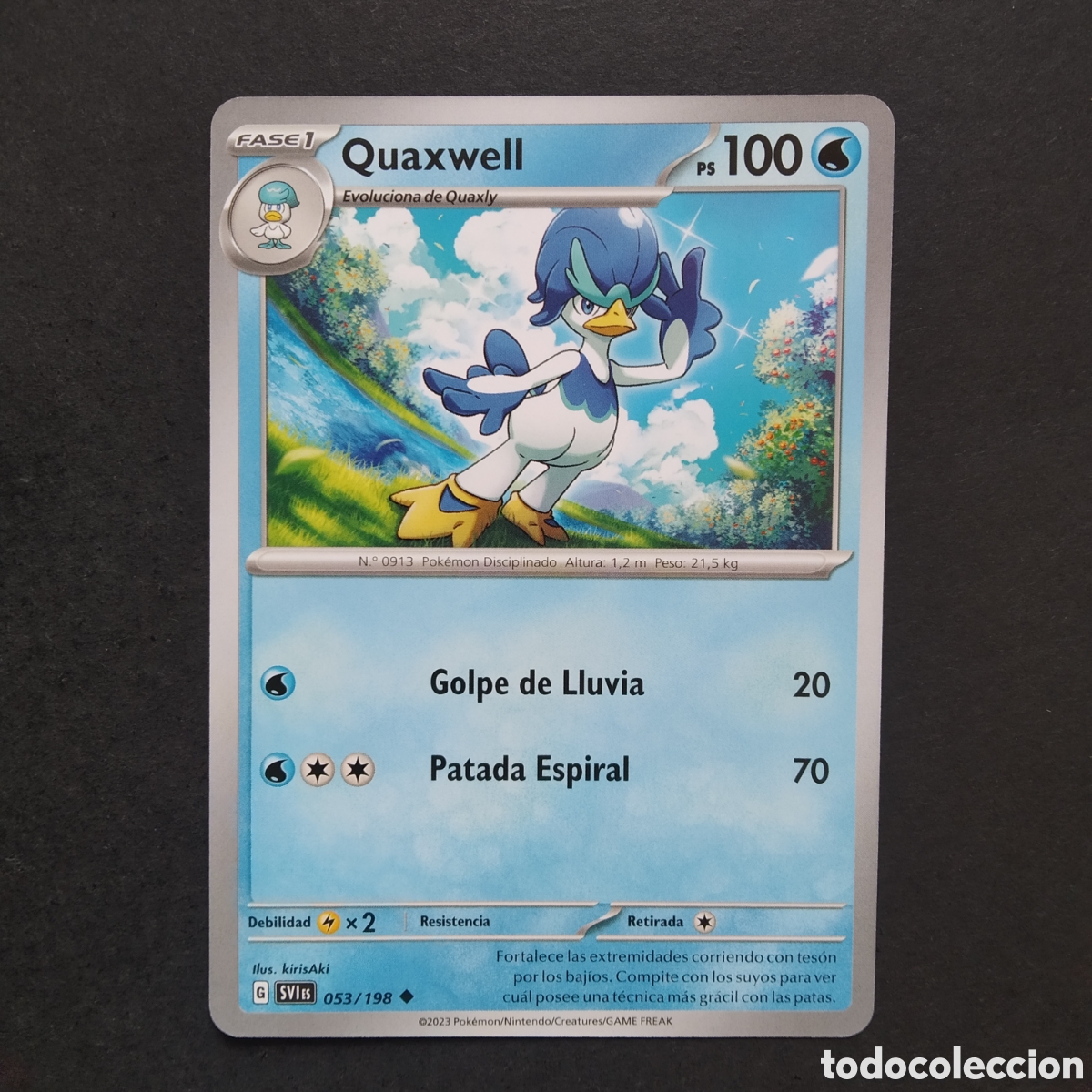 Trading cards: CARTA TCG - N&ordm; 053 - QUAXWELL - ESCARLATA Y P&Uacute;RPURA - POK&Eacute;MON - EN ESPA&Ntilde;OL