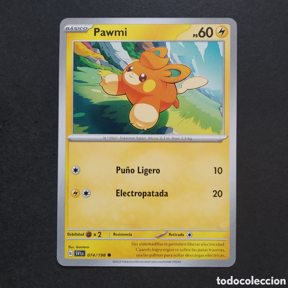Trading cards: CARTA TCG - N&ordm; 074 - PAWMI - ESCARLATA Y P&Uacute;RPURA - POK&Eacute;MON - EN ESPA&Ntilde;OL