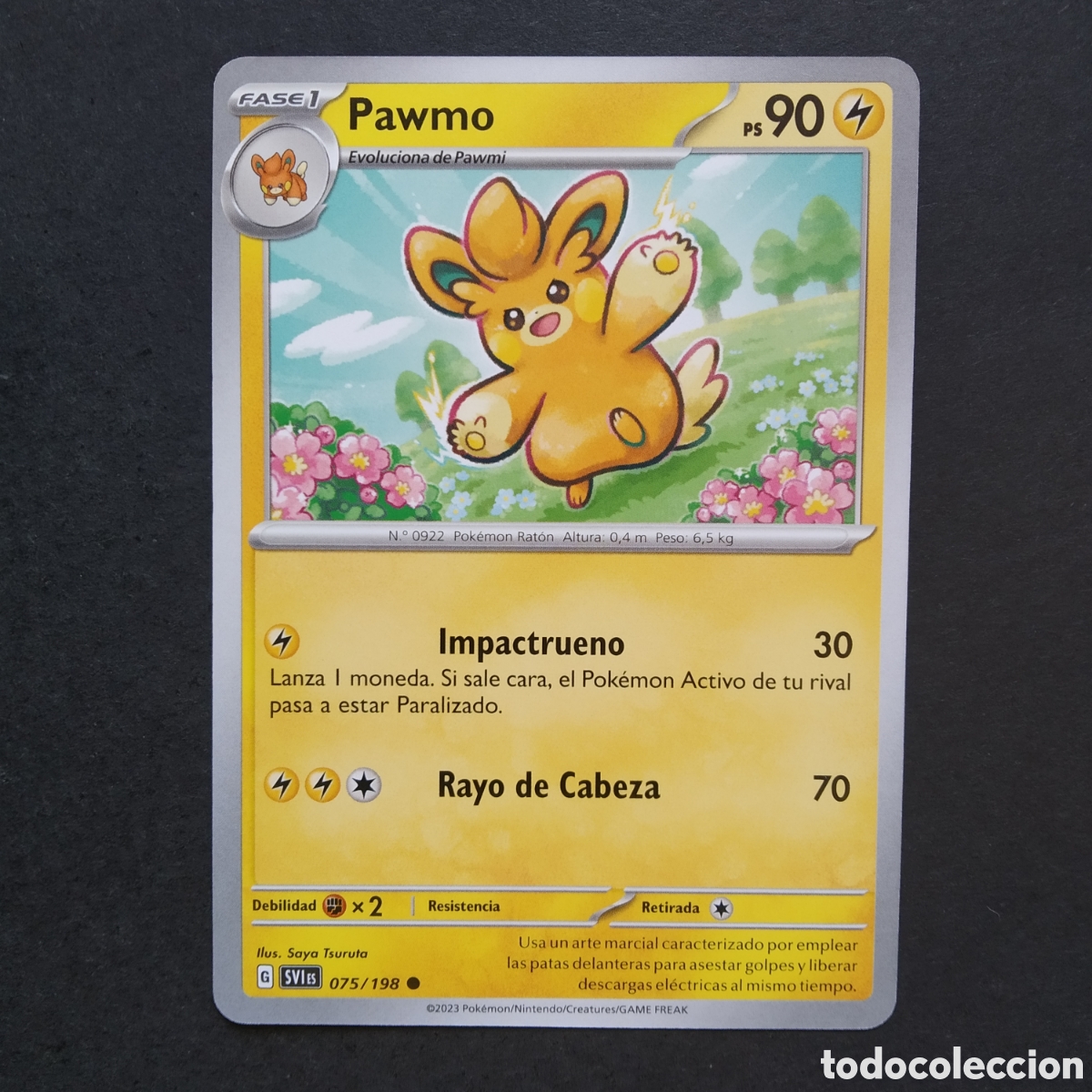 Trading cards: CARTA TCG - N&ordm; 075 - PAWMO - ESCARLATA Y P&Uacute;RPURA - POK&Eacute;MON - EN ESPA&Ntilde;OL