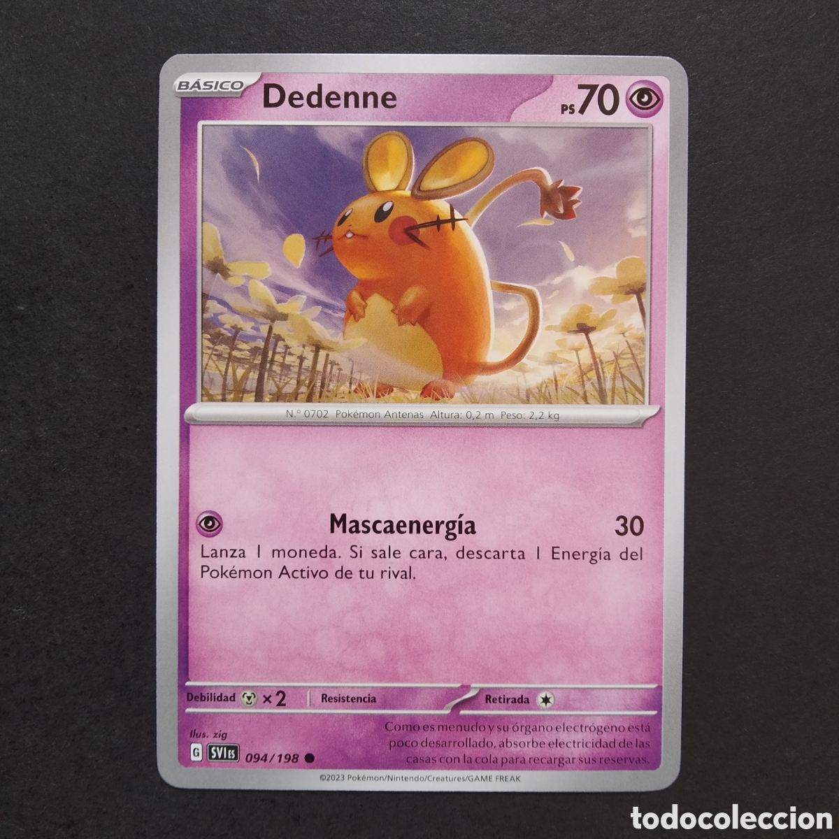 Trading cards: CARTA TCG - N&ordm; 094 - DEDENNE - ESCARLATA Y P&Uacute;RPURA - POK&Eacute;MON - EN ESPA&Ntilde;OL