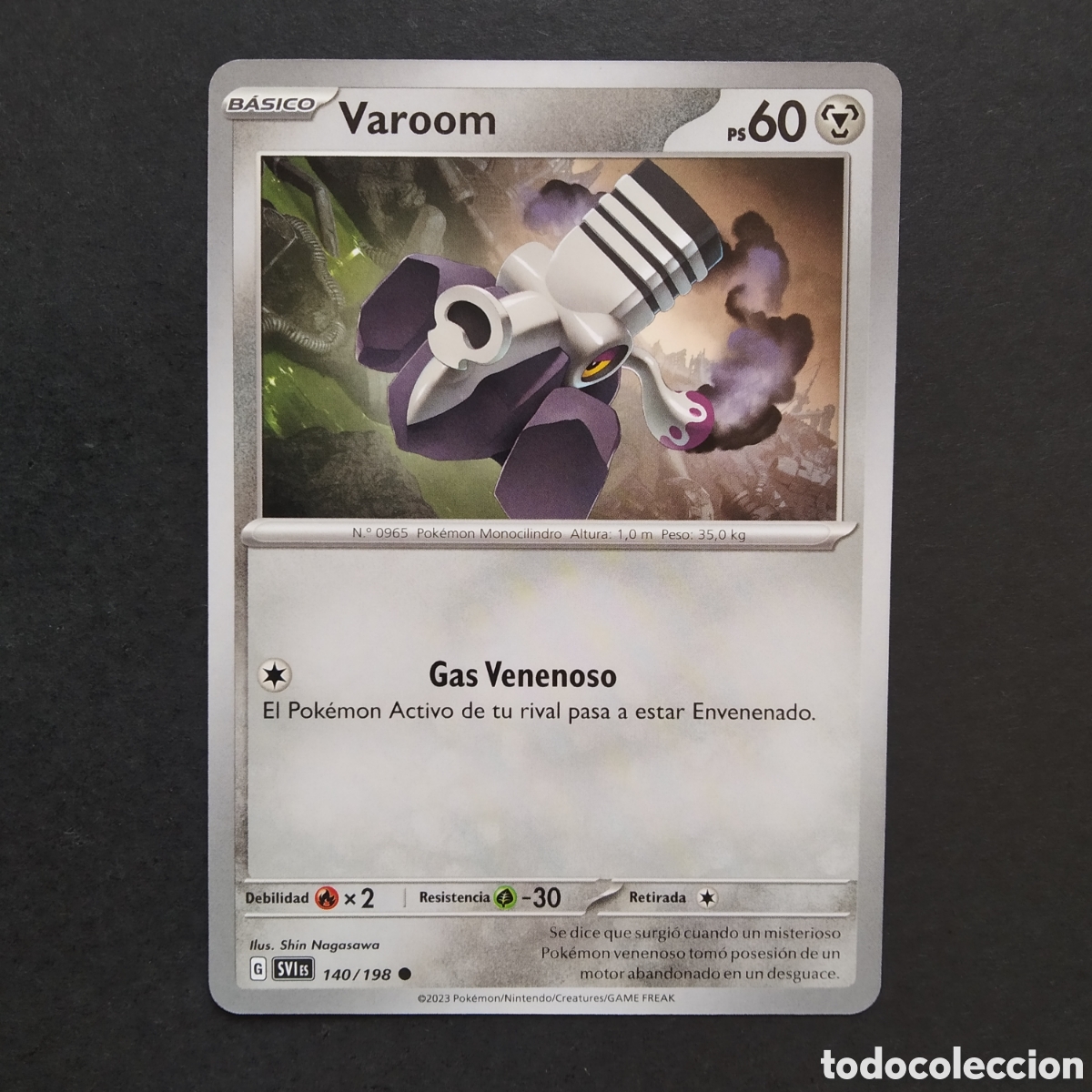 Trading cards: CARTA TCG - N&ordm; 140 - VAROOM - ESCARLATA Y P&Uacute;RPURA - POK&Eacute;MON - EN ESPA&Ntilde;OL