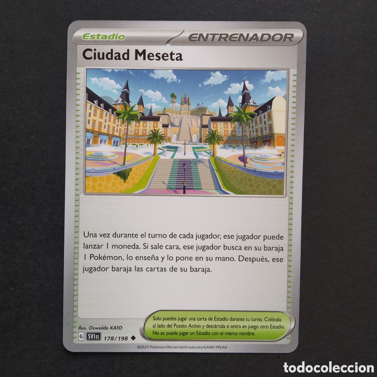Trading cards: CARTA TCG - N&ordm; 178 - CIUDAD MESETA - ESCARLATA Y P&Uacute;RPURA - POK&Eacute;MON - EN ESPA&Ntilde;OL