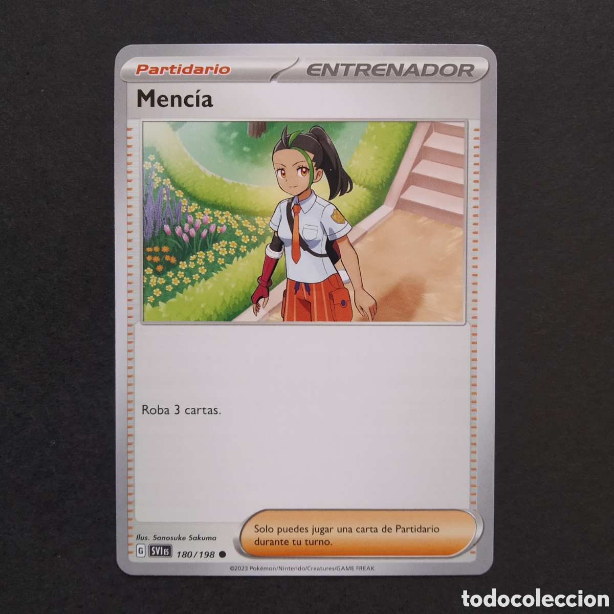 Trading cards: CARTA TCG - N&ordm; 180 - MENC&Iacute;A - ESCARLATA Y P&Uacute;RPURA - POK&Eacute;MON - EN ESPA&Ntilde;OL