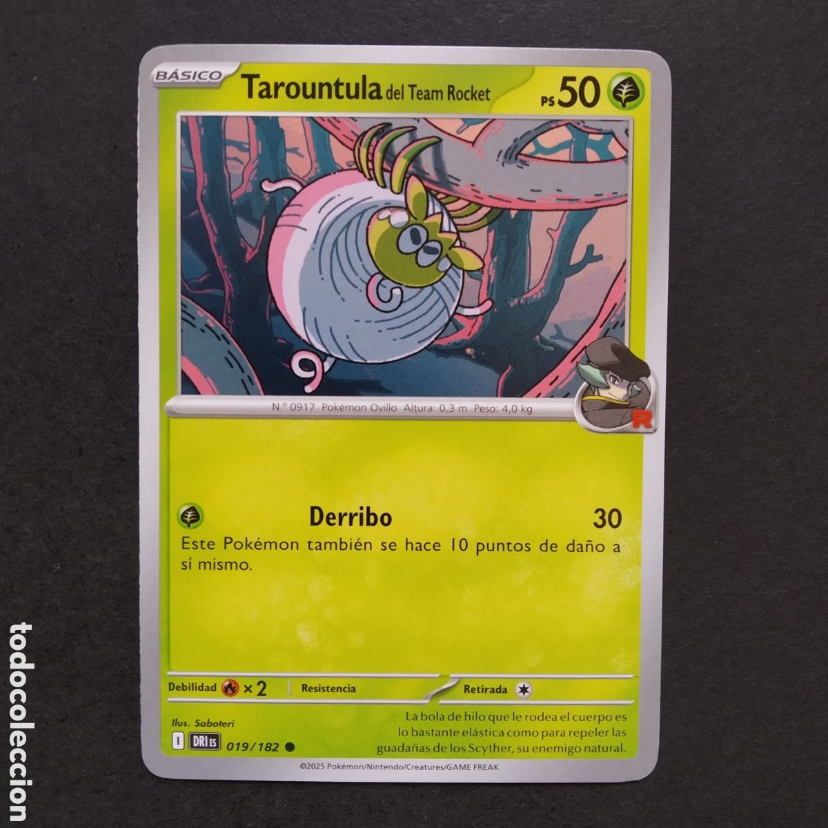 Trading cards: CARTA TCG - N&ordm; 019 - TAROUNTULA DEL TEAM ROCKET - RIVALES PREDESTINADOS - POK&Eacute;MON - EN ESPA&Ntilde;OL