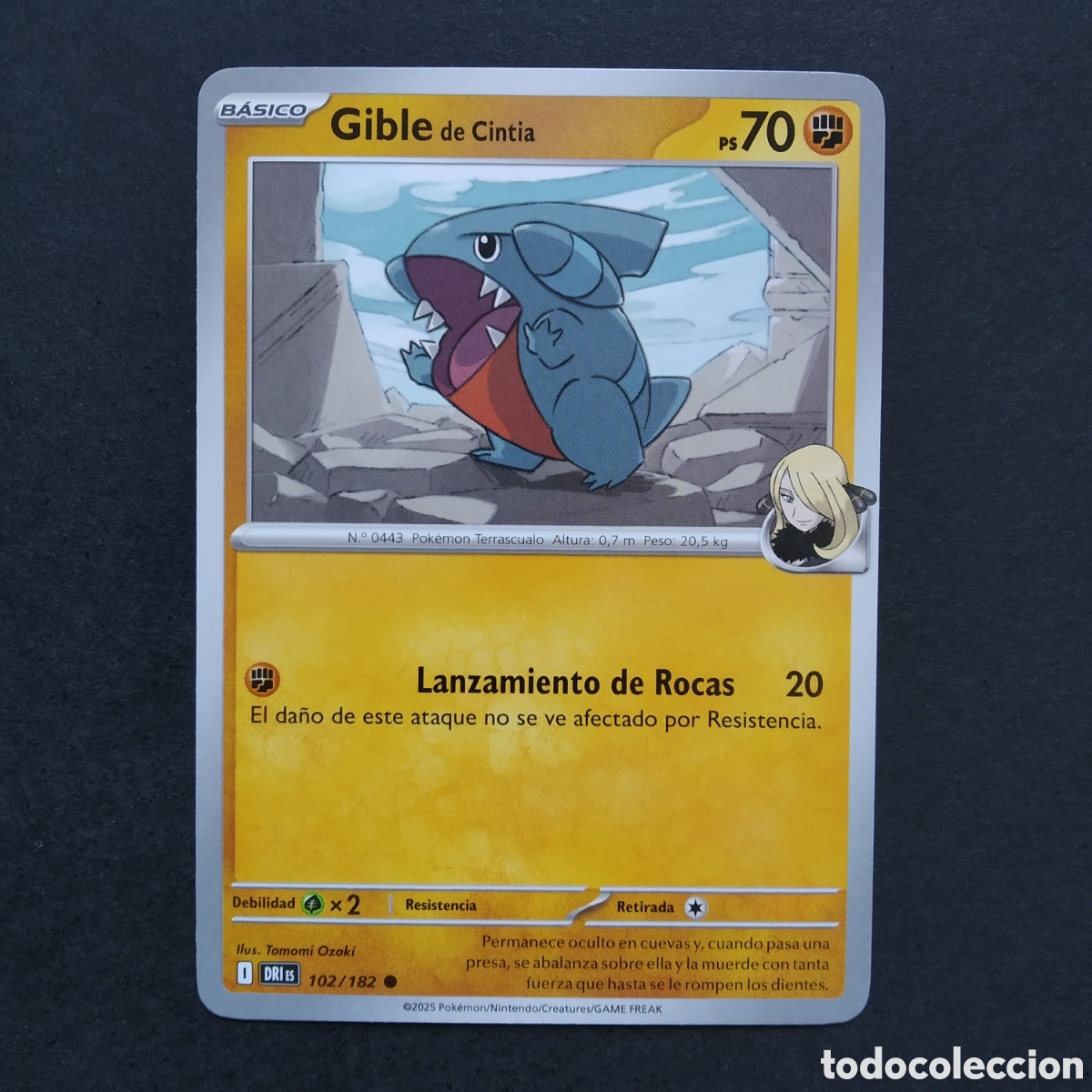 Trading cards: CARTA TCG - N&ordm; 102 - GIBLE DE CINTIA - RIVALES PREDESTINADOS - POK&Eacute;MON - EN ESPA&Ntilde;OL