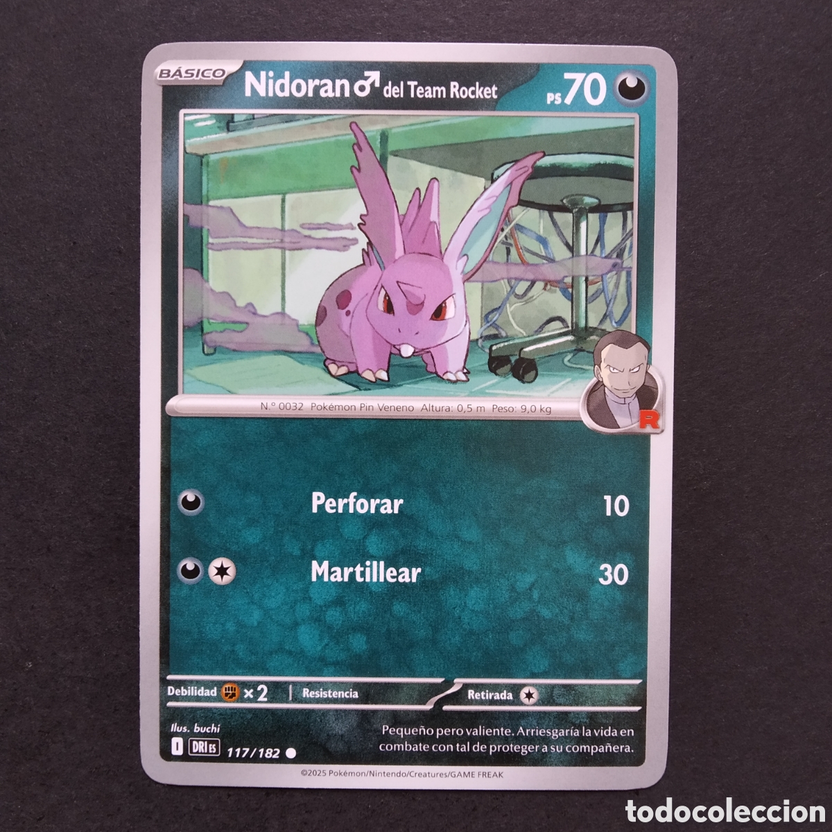 Trading cards: CARTA TCG - N&ordm; 117 - NIDORAN DEL TEAM ROCKET - RIVALES PREDESTINADOS - POK&Eacute;MON - EN ESPA&Ntilde;OL