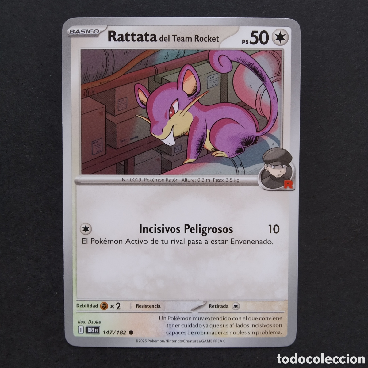 Trading cards: CARTA TCG - N&ordm; 147 - RATTATA DEL TEAM ROCKET - RIVALES PREDESTINADOS - POK&Eacute;MON - EN ESPA&Ntilde;OL