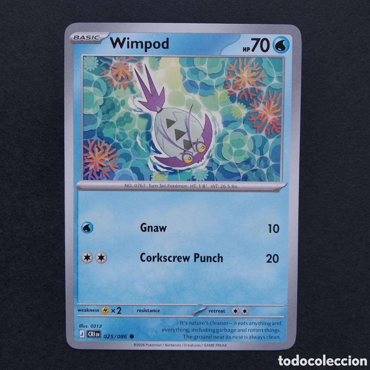 Trading cards: CARTA TCG - N&ordm; 025 - WIMPOD - CHAOS RISING - POK&Eacute;MON - EN INGL&Eacute;S