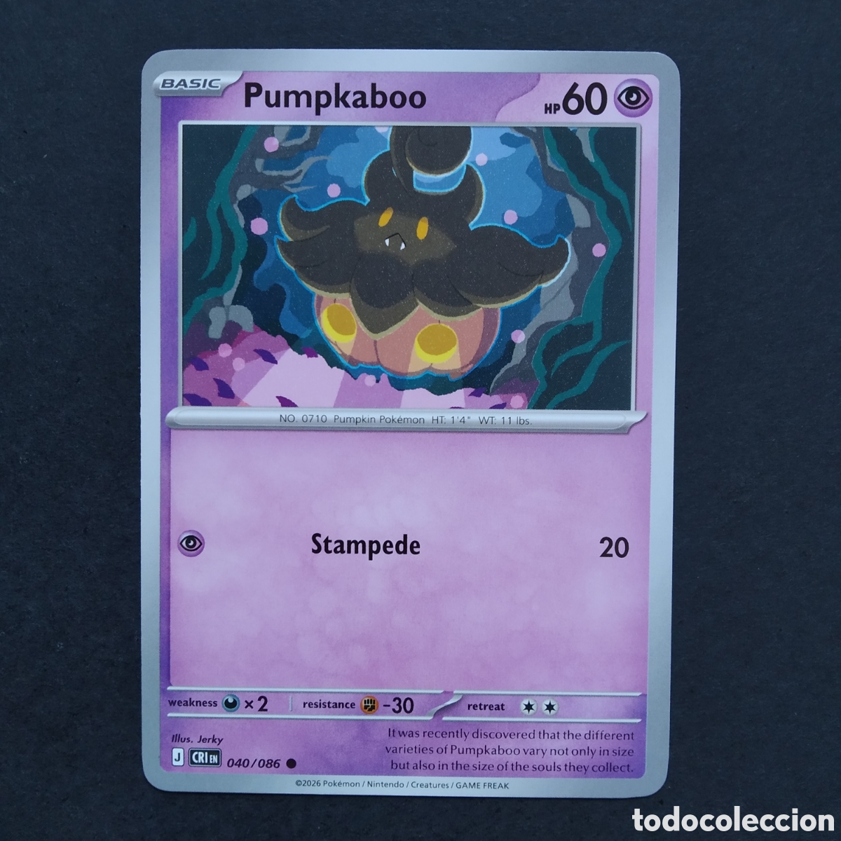 Trading cards: CARTA TCG - N&ordm; 040 - PUMPKABOO - CHAOS RISING - POK&Eacute;MON - EN INGL&Eacute;S