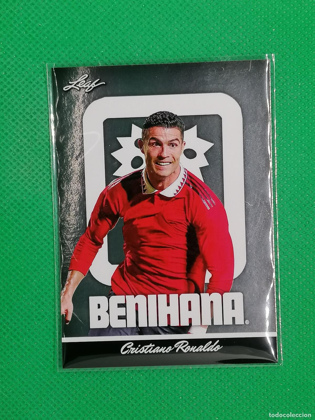 Figurine Collezionabili: 4 CRISTIANO RONALDO ⚽ LEAF TRADING CARDS BENIHANA SET 26 2026 ⚽