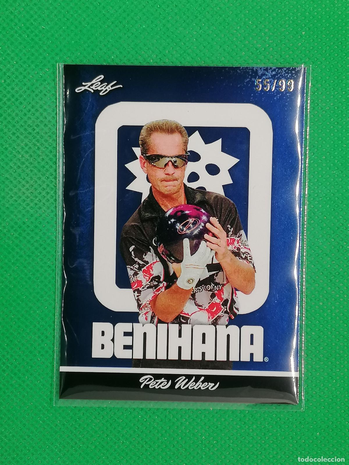 Figurine Collezionabili: 8 PETE WEBER BOWLING NUMERADA /99 ⚽ LEAF TRADING CARDS BENIHANA SET 26 2026 ⚽