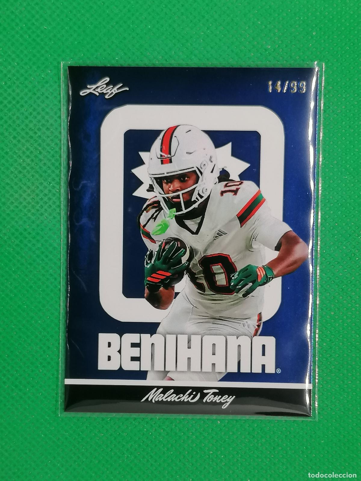 Figurine Collezionabili: 7 MALACHI TONEY NFL NUMERADA /99 ⚽ LEAF TRADING CARDS BENIHANA SET 26 2026 ⚽