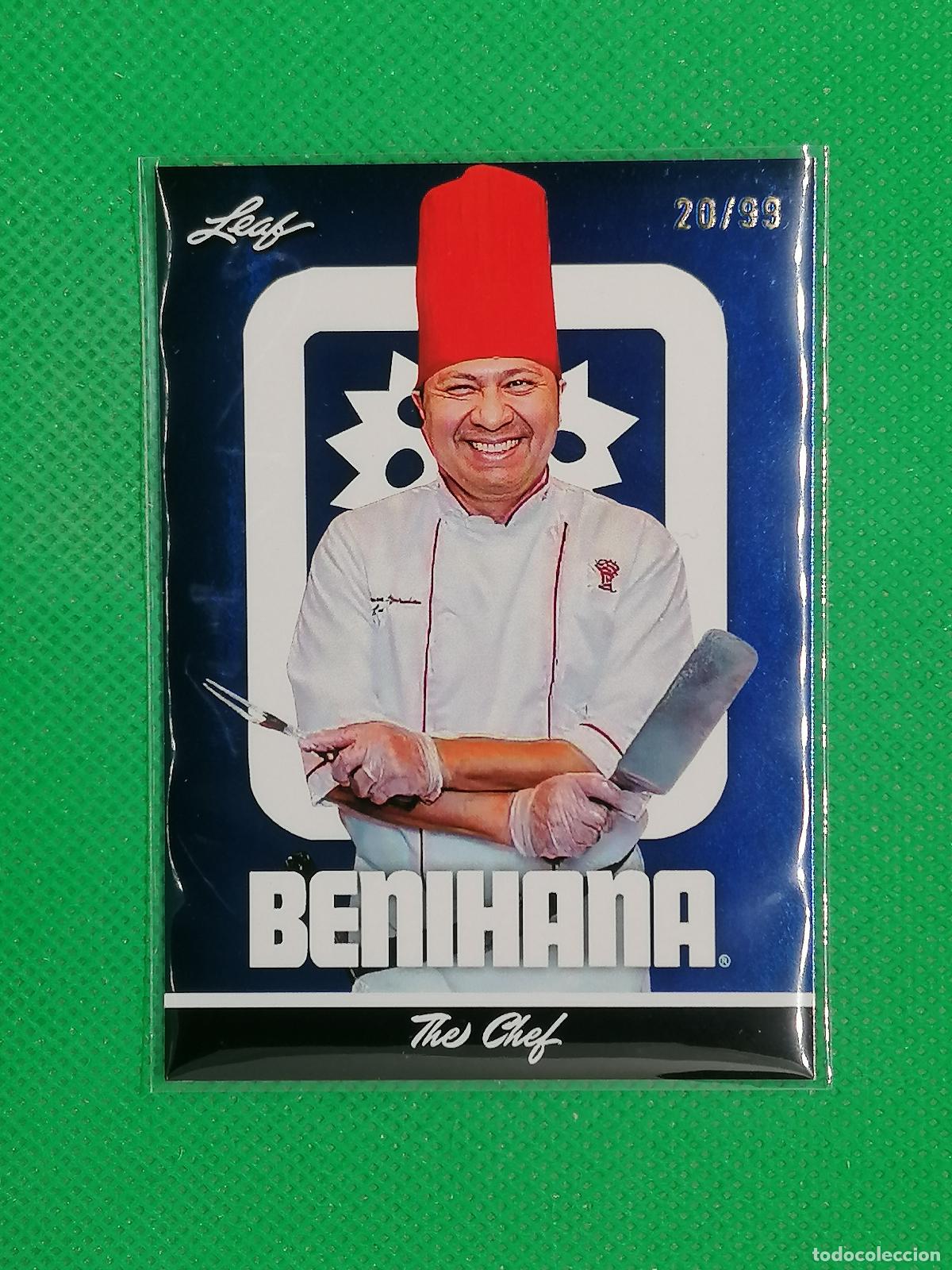 Figurine Collezionabili: 10 BENIHANA THE CHEF NUMERADA /99 ⚽ LEAF TRADING CARDS BENIHANA SET 26 2026 ⚽
