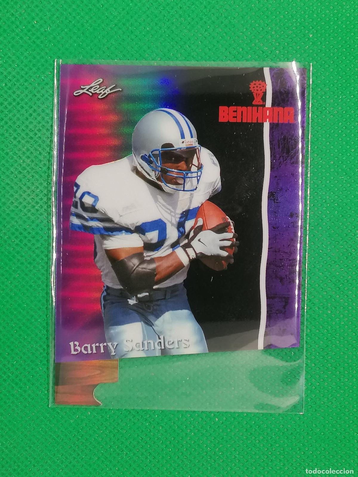 Trading cards: 2 BARRY SANDERS DIE CUT NUMERADA /5 ⚽ LEAF TRADING CARDS BENIHANA SET 26 2026 ⚽