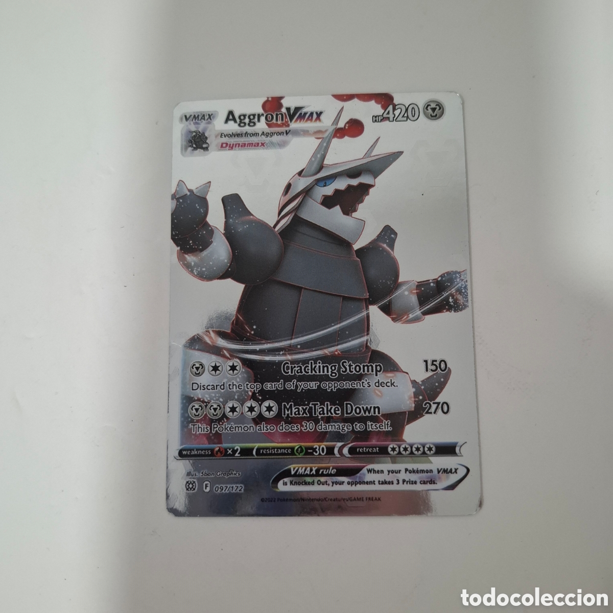 Trading cards: CARTA POKEMON CARD AGGRON VMAX