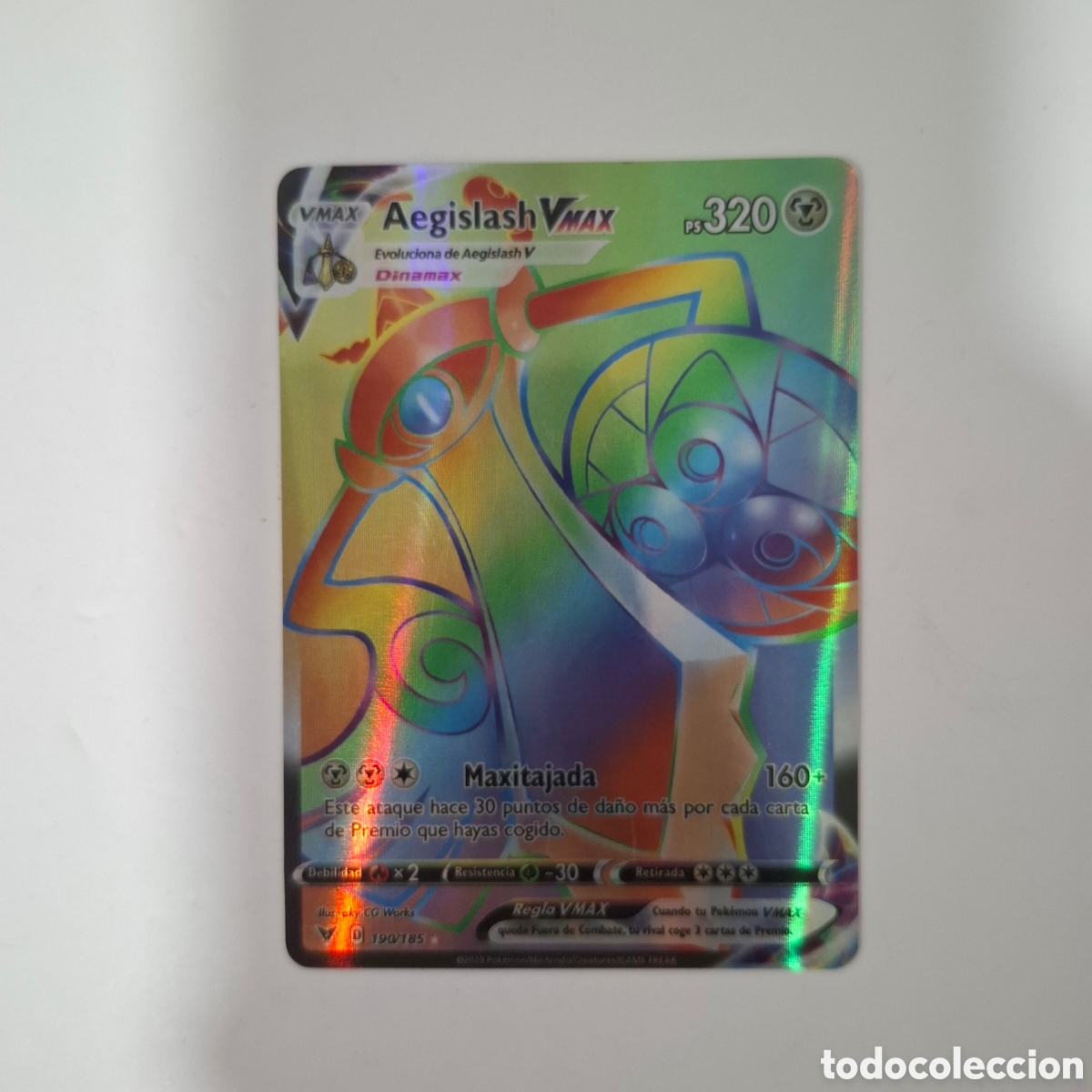 Trading cards: CARTA POKEMON CARD AEGISLASH VMAX