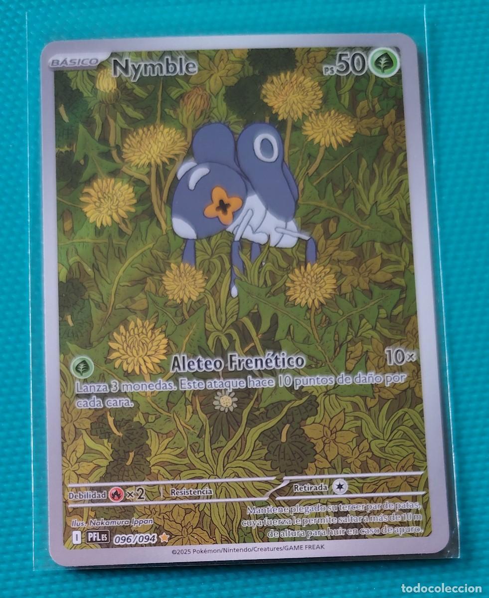 Trading cards: POKEMON ESPA&Ntilde;OL - FUEGOS FANTASMALES - NYMBLE 096 / 094 - PLANTA - ULTRA RARA SECRETA