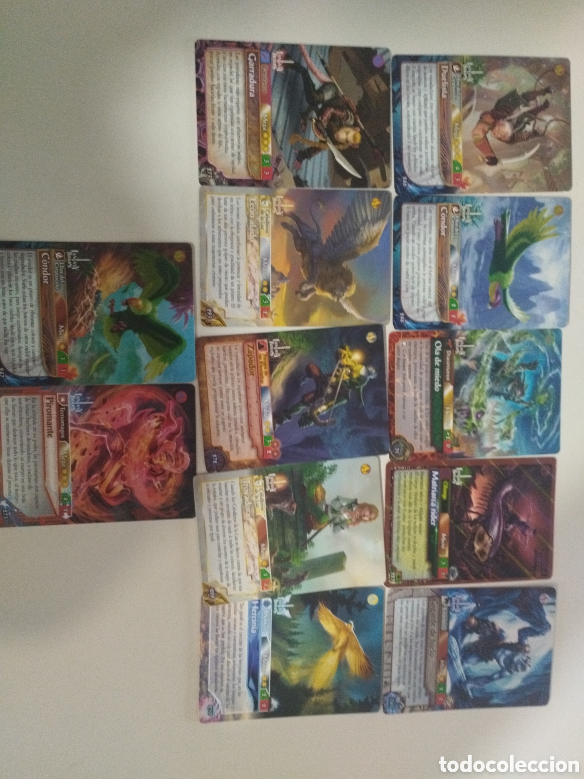 Trading cards: Lote 12 cartas Fantasy riders