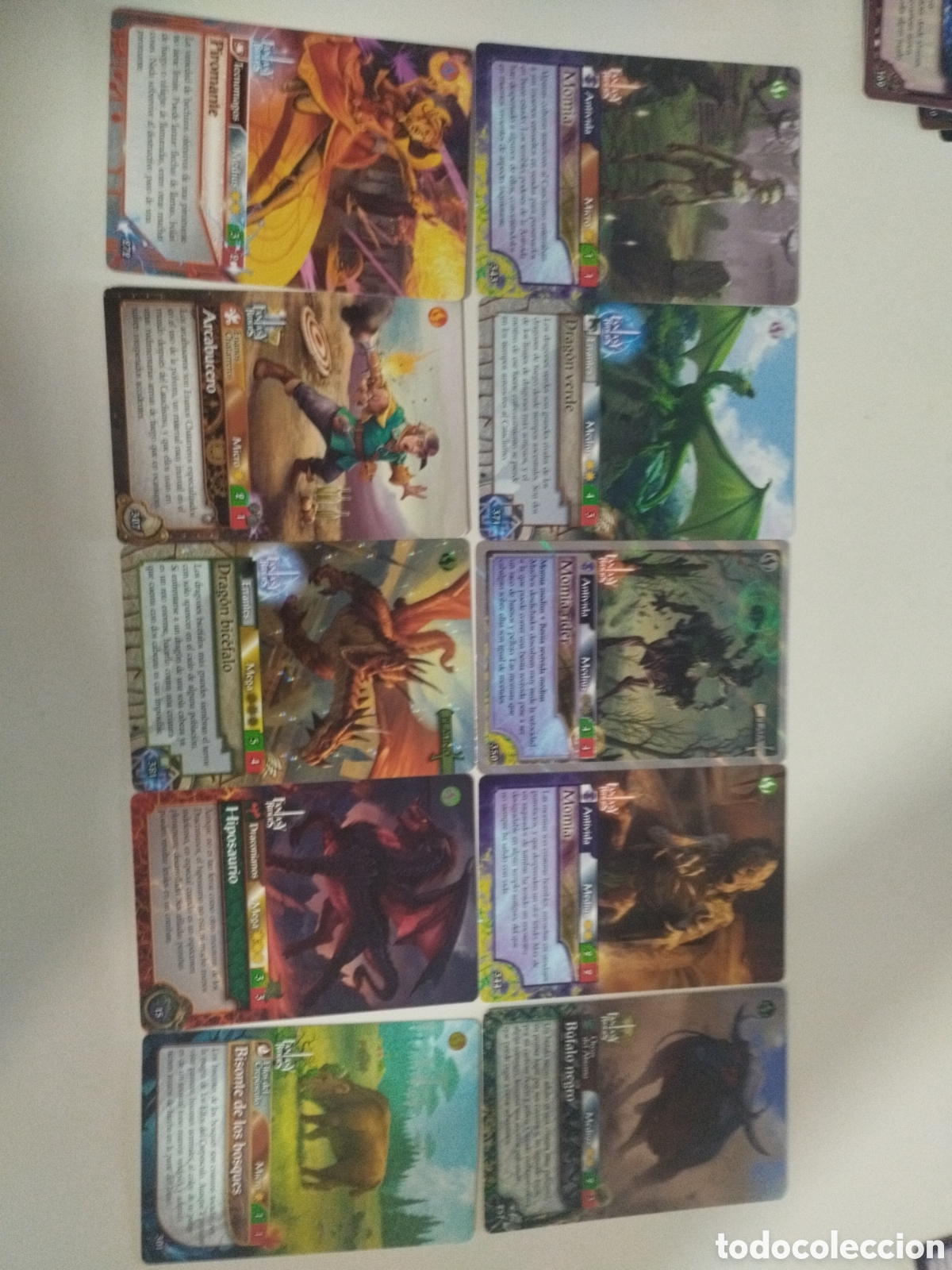 Trading cards: Lote 10 cartas Fantasy riders