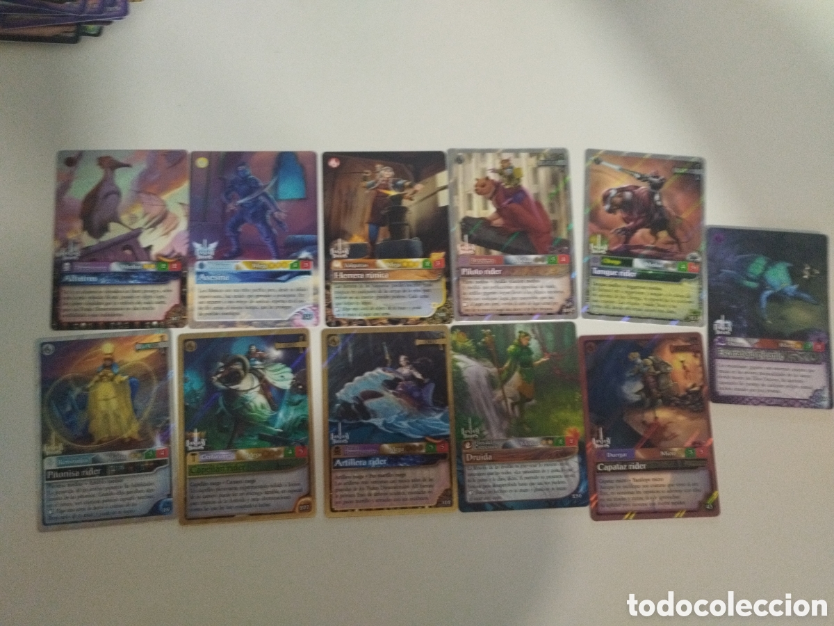 Trading cards: Lote 11 cartas Fantasy riders