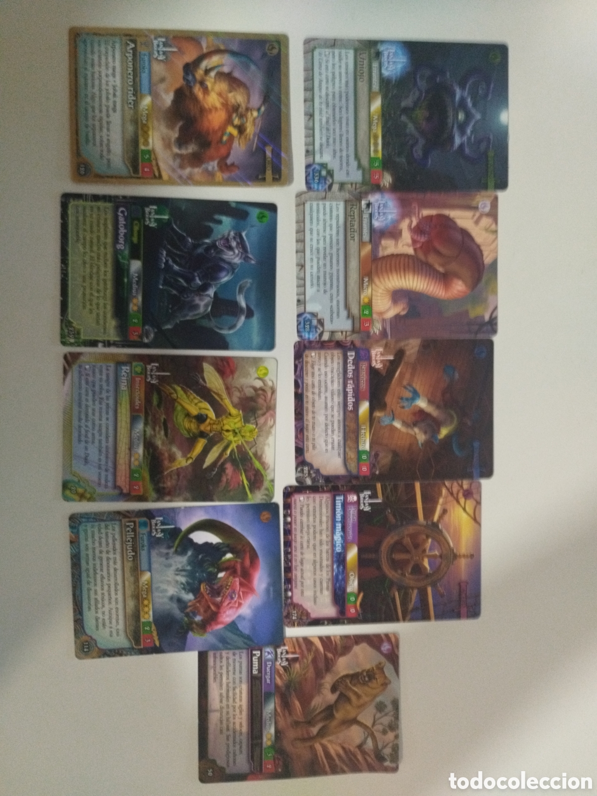 Trading cards: Lote 9 cartas Fantasy riders