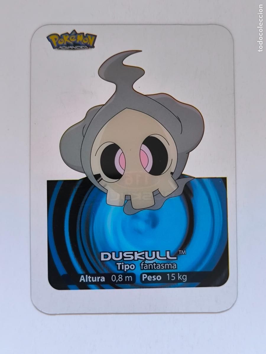 Trading cards: POKEMON ADVANCED LAMINCARDS - N&ordm; 116 DUSKULL - CARD / CARTA - EDIBAS 2006 (9ZC1)