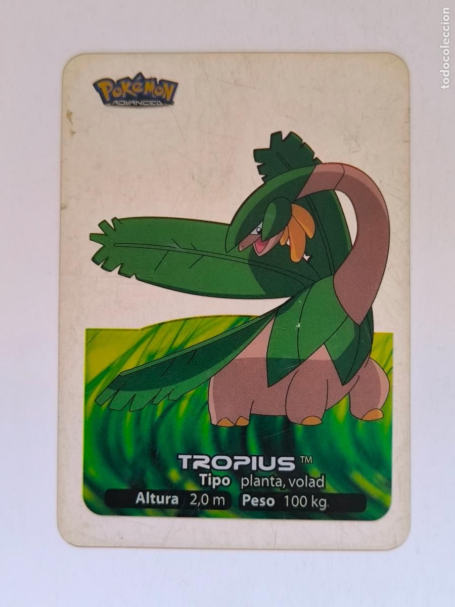 Trading cards: POKEMON ADVANCED LAMINCARDS - N&ordm; 118 TROPIUS - CARD / CARTA - EDIBAS 2006 (9ZC1)