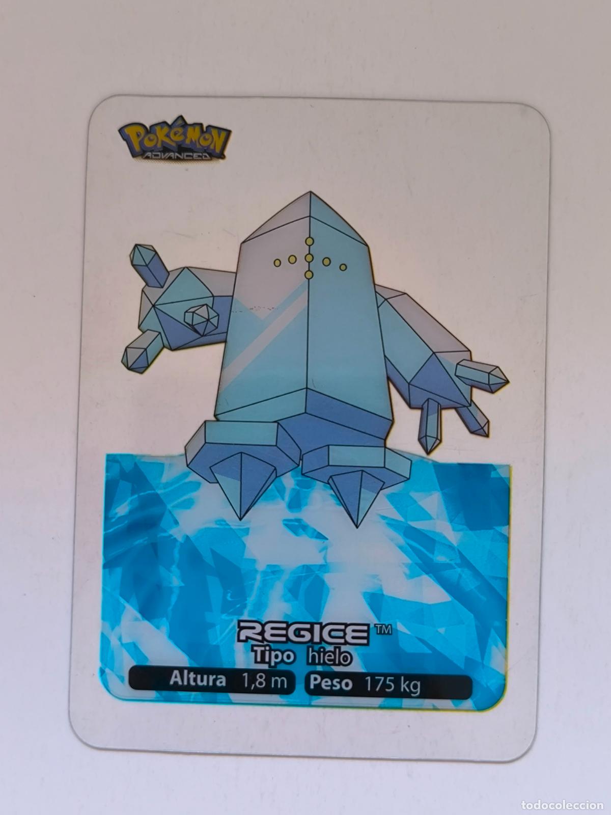 Trading cards: POKEMON ADVANCED LAMINCARDS - N&ordm; 142 REGICE - CARD / CARTA - EDIBAS 2006 (9ZC1)