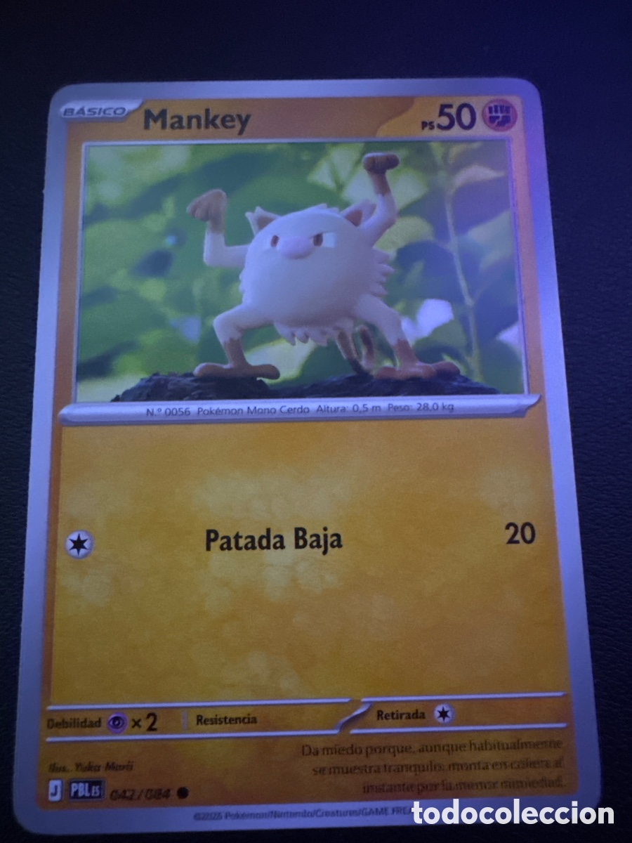 Trading cards: Carta pokemon mankey 042/084