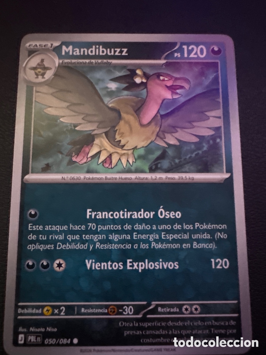 Trading cards: Carta pokemon mandibuzz 050/084