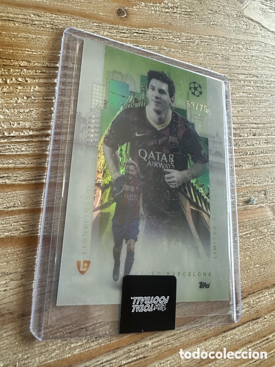 Trading cards: LIONEL MESSI FC BARCELONA 63/75 LEGEND LIMITED EDITION TOPPS TOTAL FOOTBALL 25-26