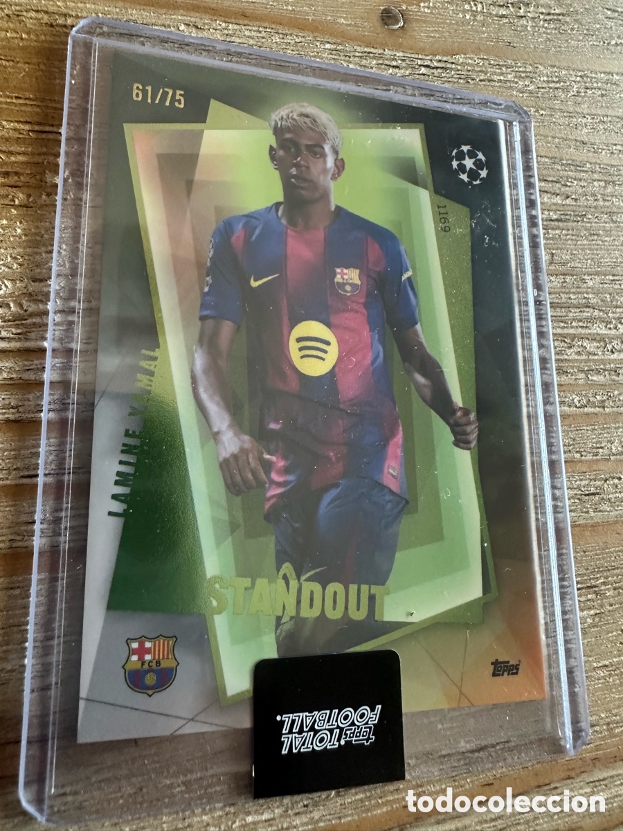 Trading cards: LAMINE YAMAL FC BARCELONA 61/75 STANDOUT TOPPS TOTAL FOOTBALL 25-26