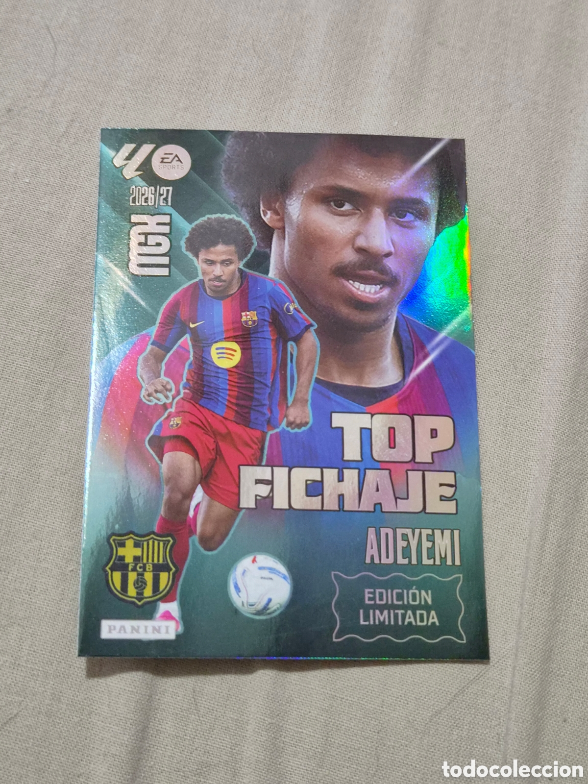Trading cards: ADEYEMI - BARCELONA TOP FICHAJE EDICI&Oacute;N LIMITADA MEGACRACKS 2026 2027