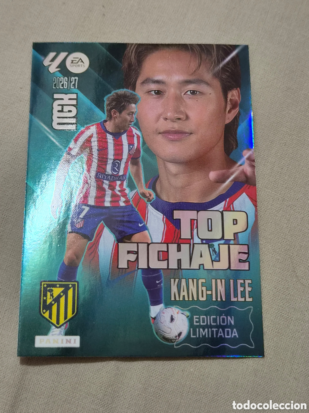 Trading cards: KANG-IN LEE - AT.MADRID TOP FICHAJE EDICI&Oacute;N LIMITADA MEGACRACKS 2026 2027