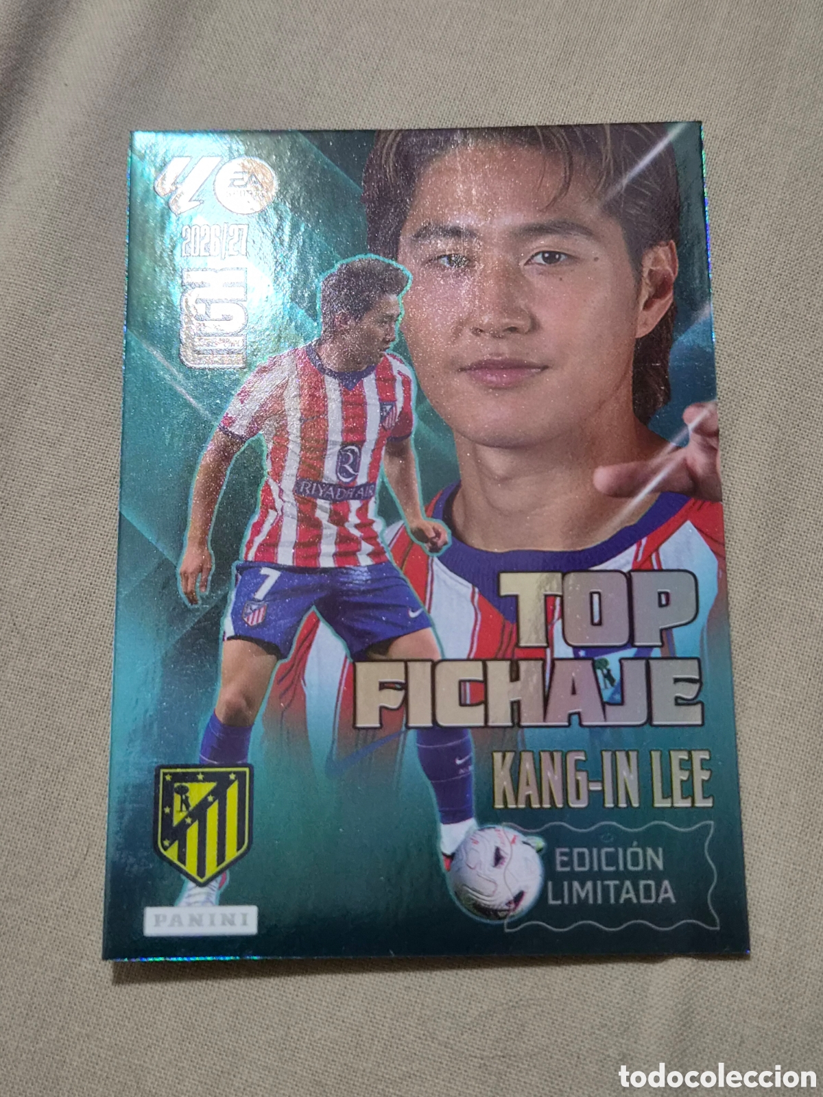 Trading cards: KANG-IN LEE - AT.MADRID TOP FICHAJE EDICI&Oacute;N LIMITADA MEGACRACKS 2026 2027