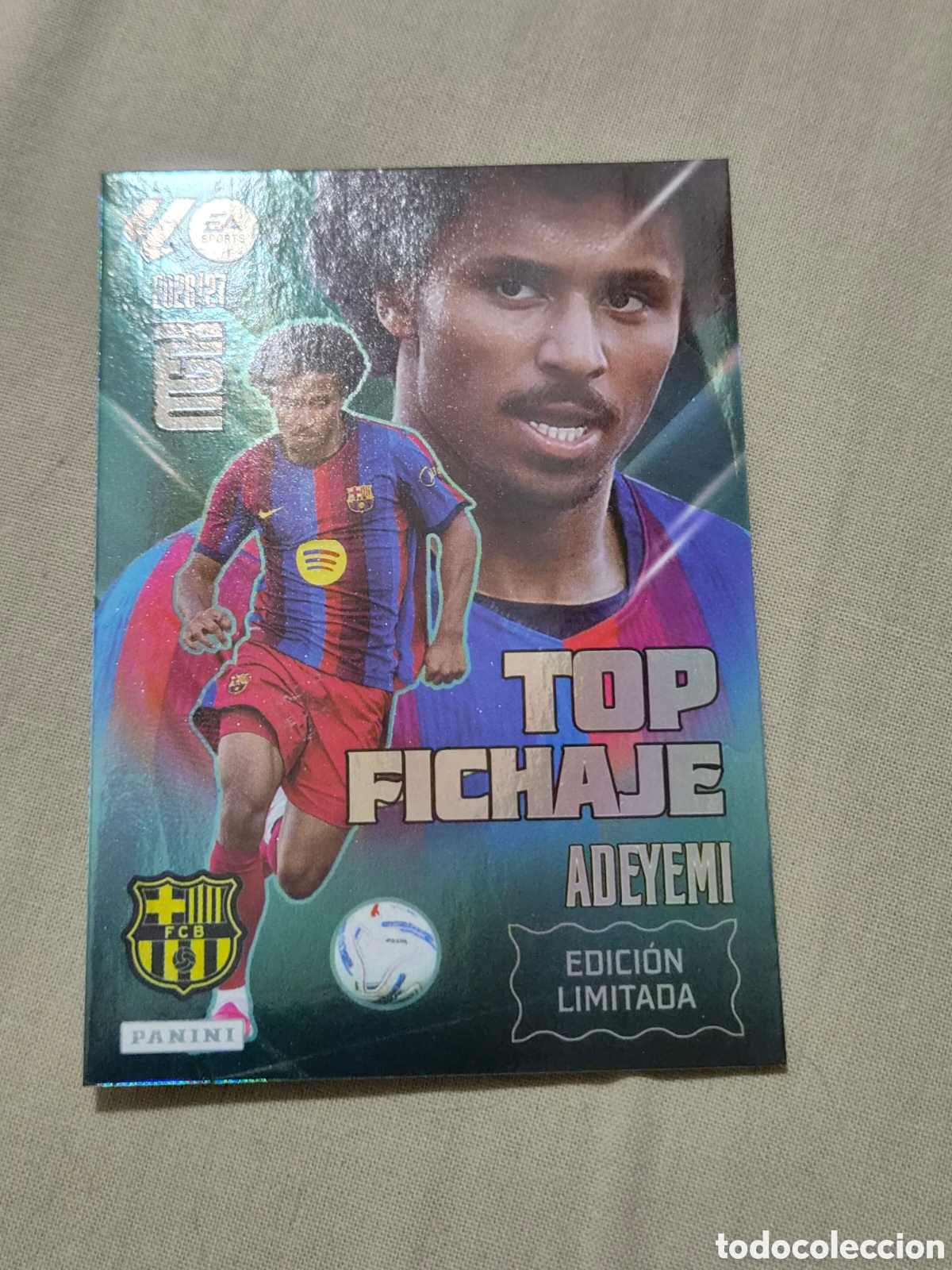 Trading cards: ADEYEMI - BARCELONA TOP FICHAJE EDICI&Oacute;N LIMITADA MEGACRACKS 2026 2027