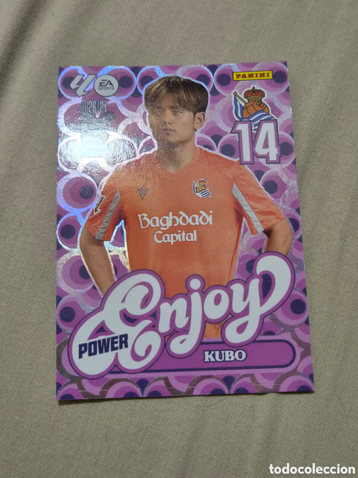 Trading cards: 384 P - KUBO - REAL SOCIEDAD ENJOY POWER MEGACRACKS 2026 2027