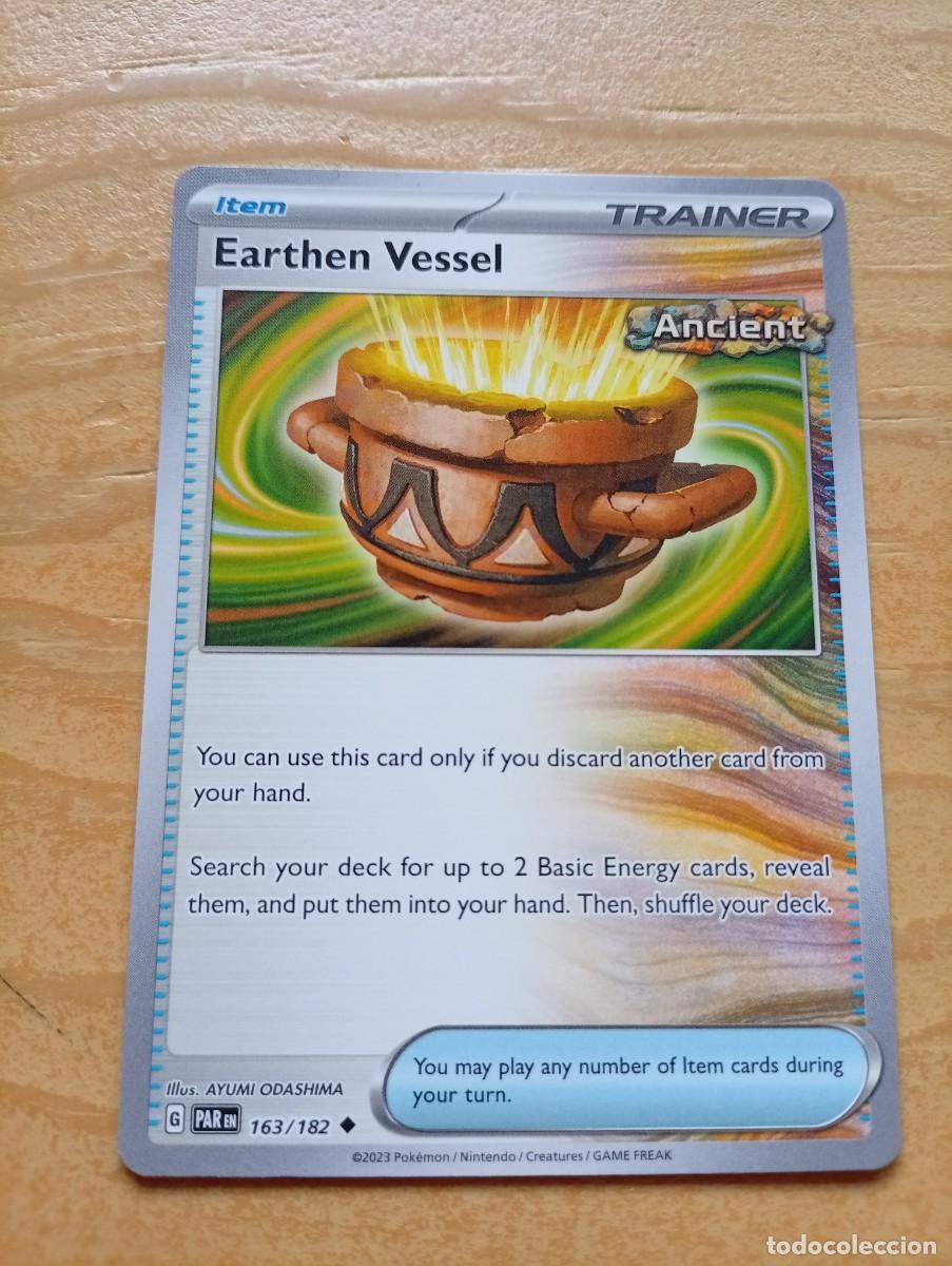 Trading cards: carta pokemon ingles Trainer Item Earthen Vessel 163/182 2023 Carta de entrenador de Pok&eacute;mon, tipo O