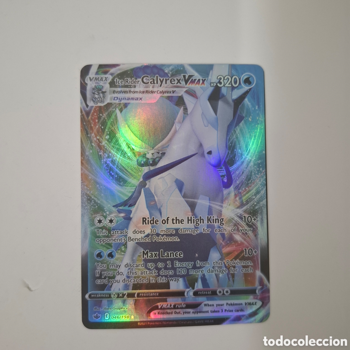Trading cards: ICE RIDER CALYREX VMAX CARTA POKEMON CARD