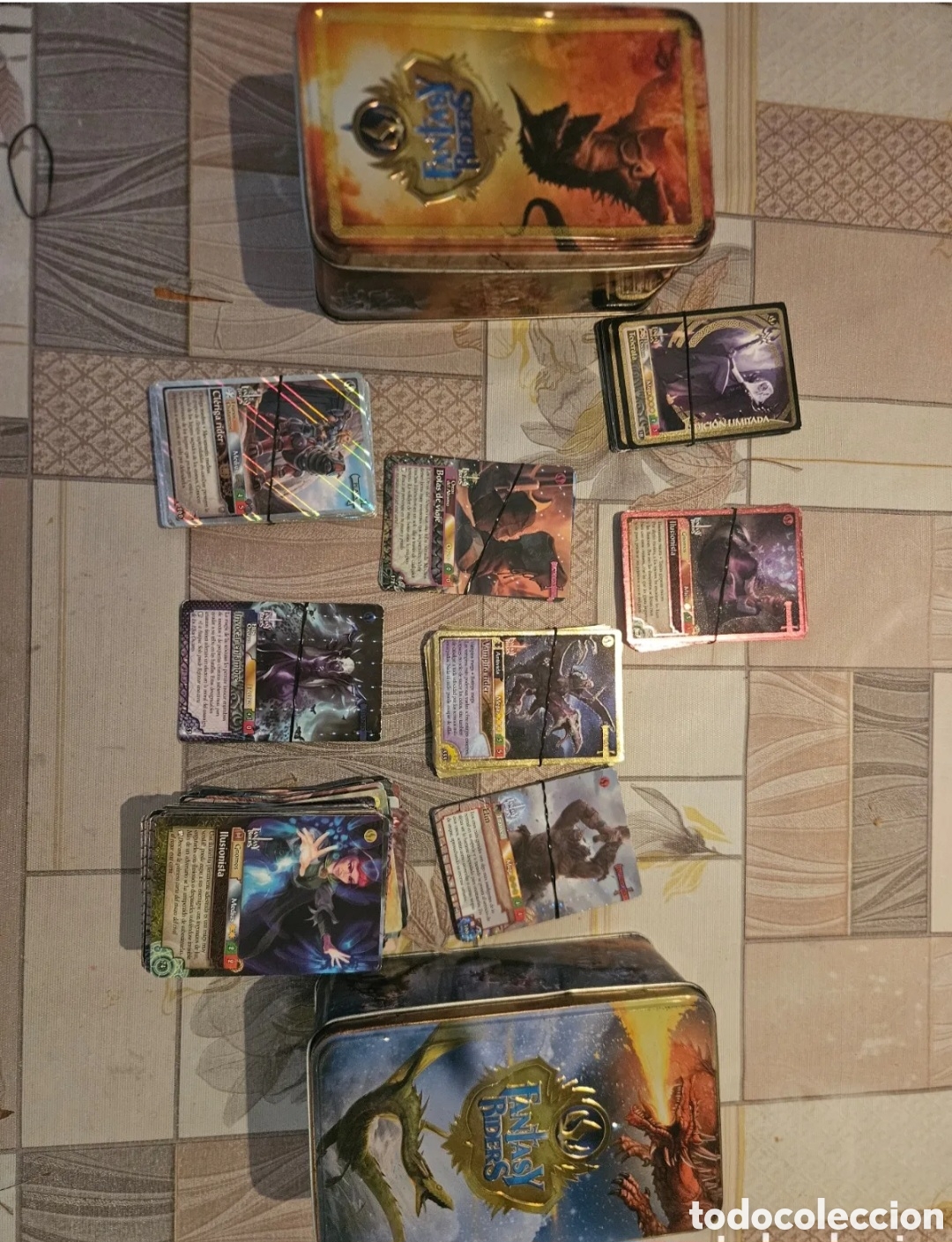 Trading cards: Lote 195 Cartas FANTASY RIDERS Panini (1&ordf; Serie) + Especiales + 2 Megacajas