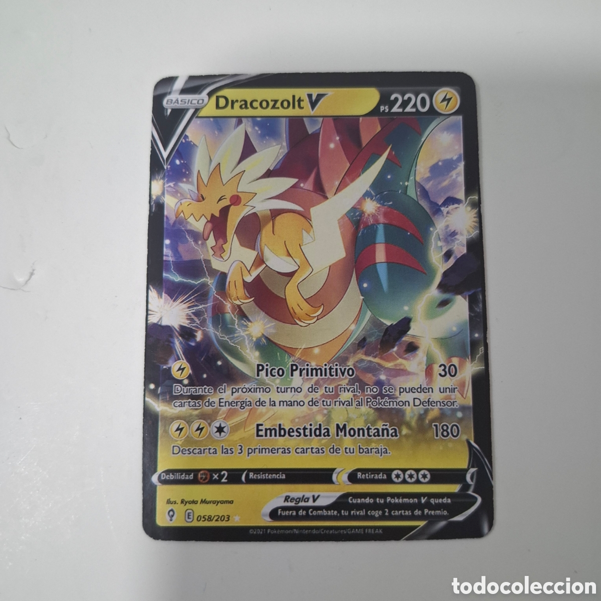 Trading cards: CARTA POKEMON CARD DRACOZOLT V