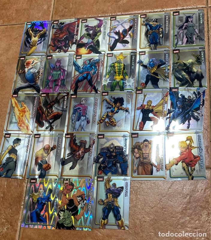 Trading cards: Lote 27 Cartas Topps Marvel Chrome 2026 (Thanos, Green Goblin etc)