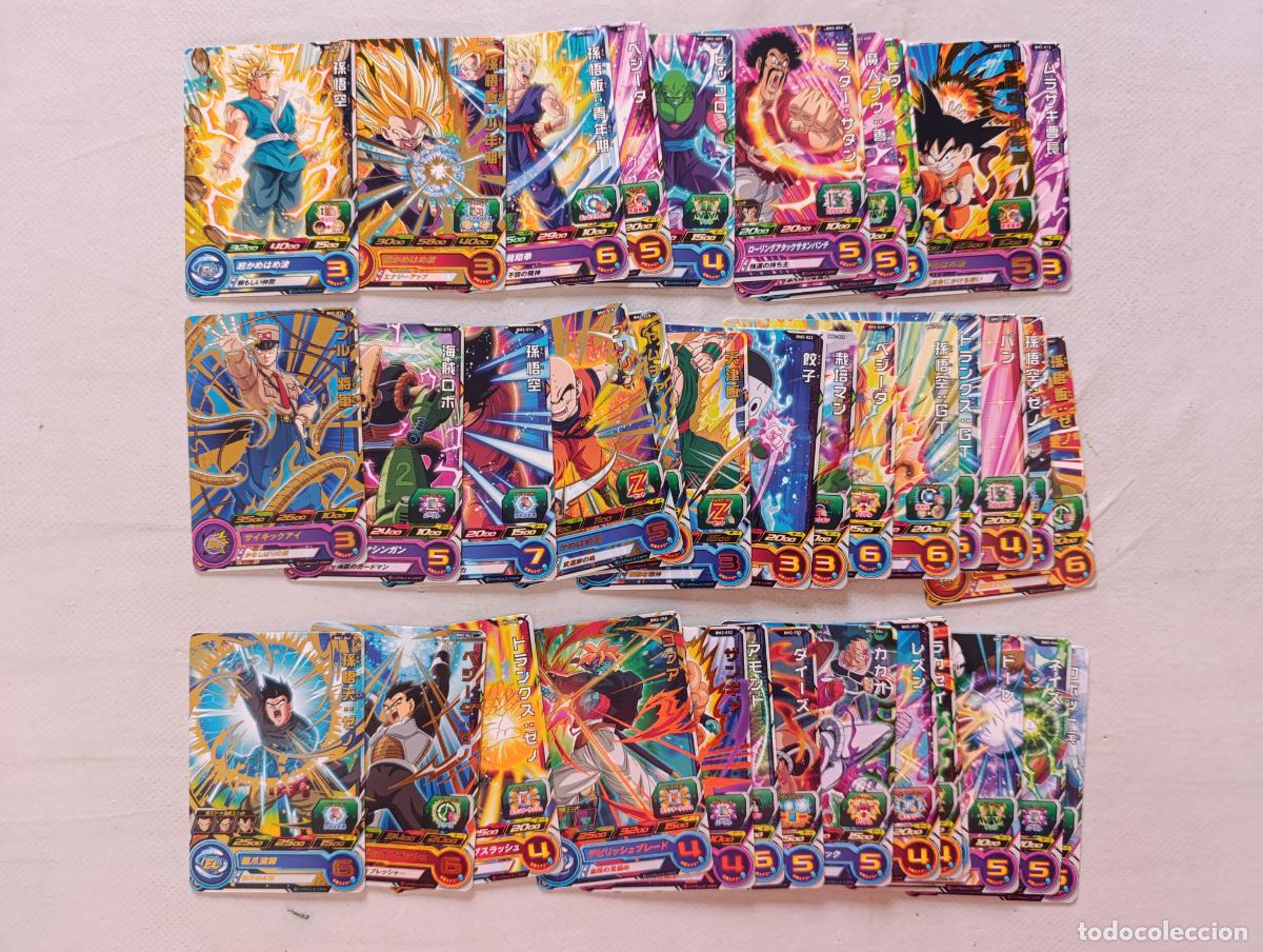 Trading cards: LOTE 38 CARTAS SUPER DRAGON BALL HEROES - BIG BANG MISSION SERIE BM2 - BANDAI JAPON CARDS (F7Bw)