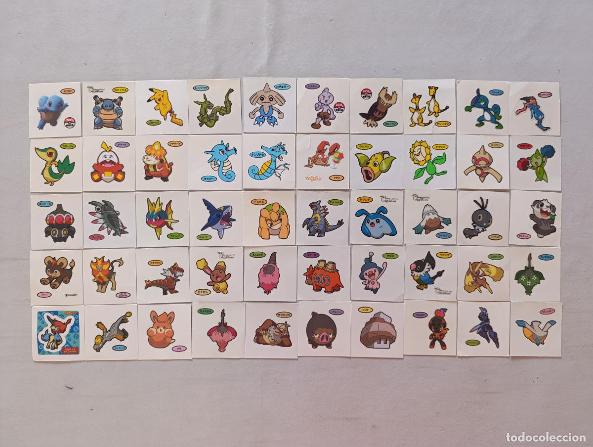 Trading cards: LOTE 50 POKEMON DAIICHI PAN - DECO CHARA BREAD STICKERS / SEAL - ORIGINAL JAPON (DFw)