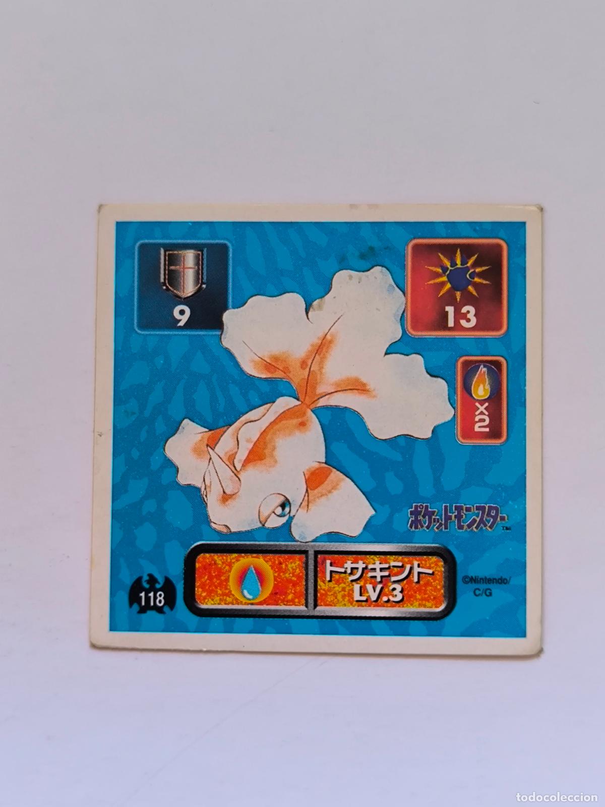 Trading cards: POKEMON STICKER AMADA - N&ordm; 118 - GOLDEEN - SEAL - 1996 ORIGINAL JAPON (K7A1)