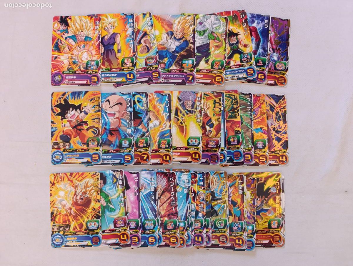 Trading cards: LOTE 40 CARTAS SUPER DRAGON BALL HEROES - BIG BANG MISSION SERIE BM4 - BANDAI JAPON CARDS (F7Dw)